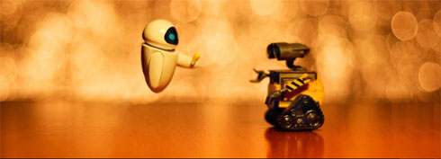 Fond d'écran Eve et Wall-e Freebox Révolution