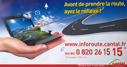 Etat des routes du Cantal