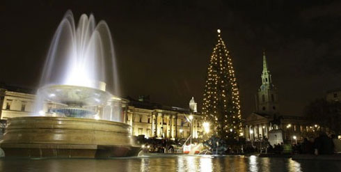 Sapin Noël Trafalgar Square