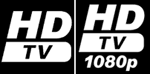 Logo HD TV et HD TV 1080p