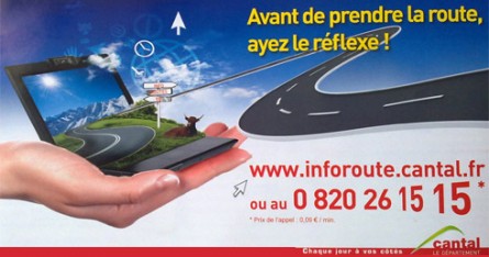 InfoRoute.Cantal.fr : L’état des routes du Cantal en ligne !