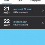 Appli festival Aurillac horaires