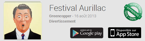 Application mobile du festival Aurillac