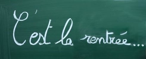 C’est la rentrée…