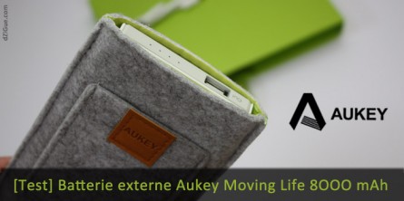 Aukey Moving Life, batterie externe design pour smartphone