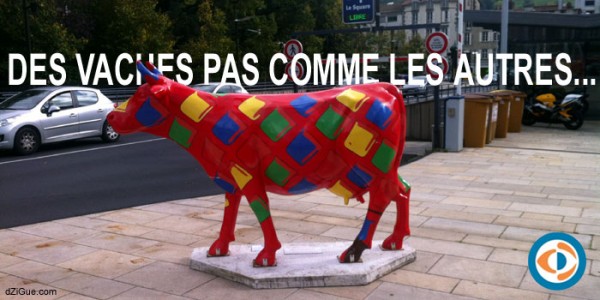 De drôles de vaches dans les rues d&rsquo;Aurillac !