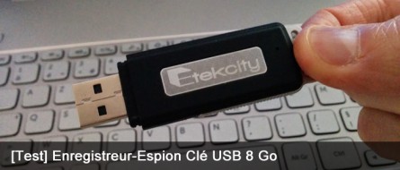 Dictaphone Enregistreur-Espion Clé USB 8 Go