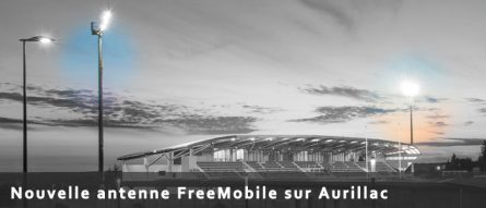 Nouvelle antenne Free Mobile sur Aurillac