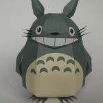 Totoro paper-toy face