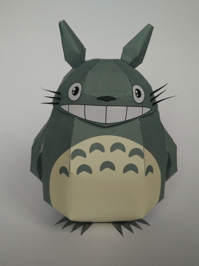 Totoro paper-toy face