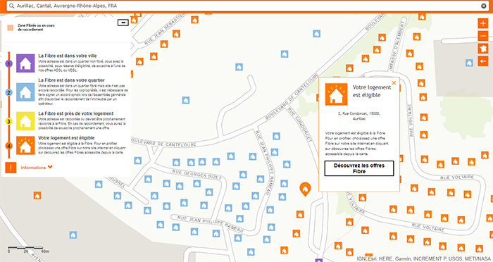 Carte Fibre Orange