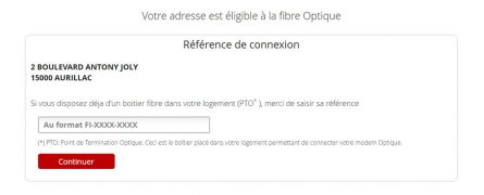 La Fibre Free disponible à Aurillac