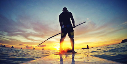 Stand Up Paddle dans le Cantal sur le Lac des Graves