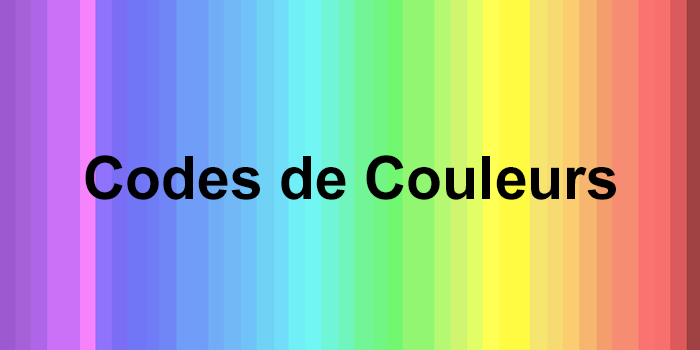 Codes couleurs